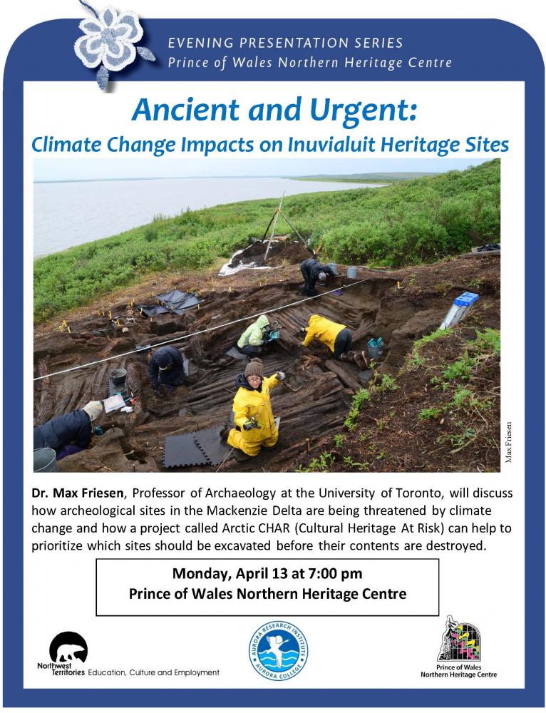Dr. Friesen presentation - April 13, 7PM Dr. Friesen presentation in Yellowknife