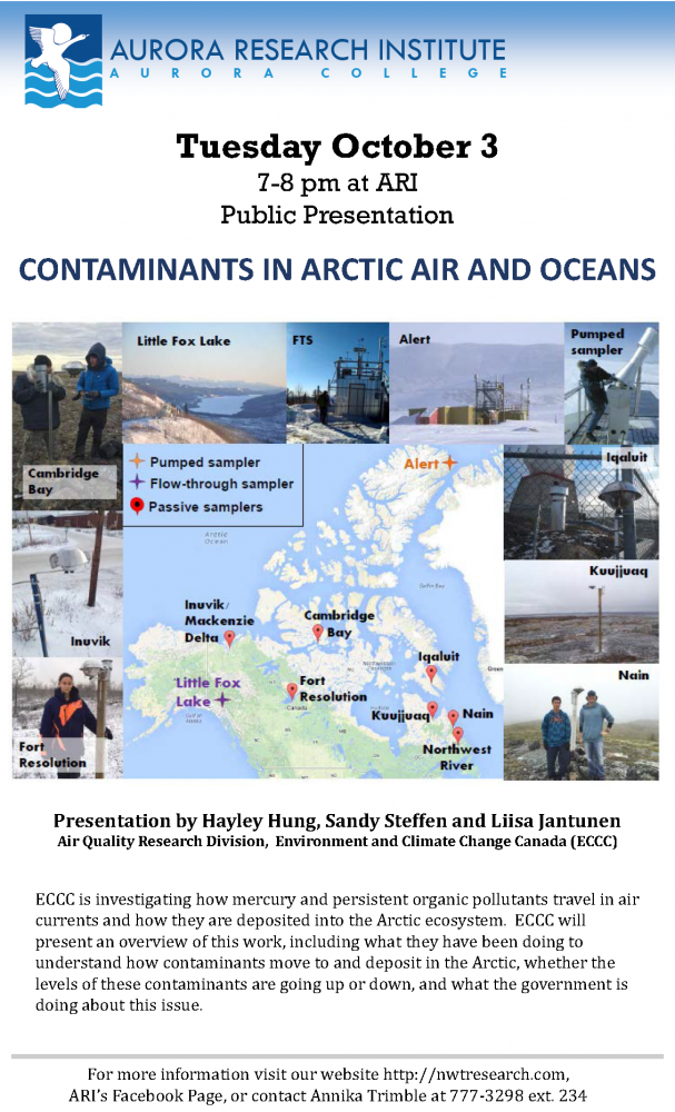 CONTAMINANTS IN ARCTIC AIR AND OCEANS