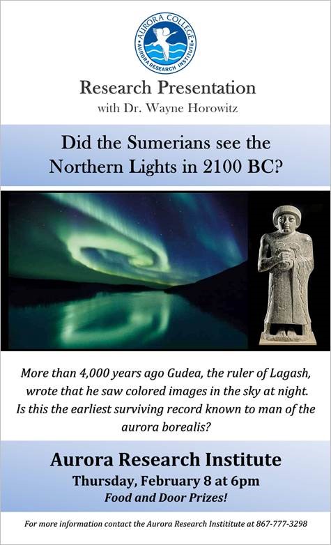 Did the Sumerians see the Northern Lights in 2100 BC?