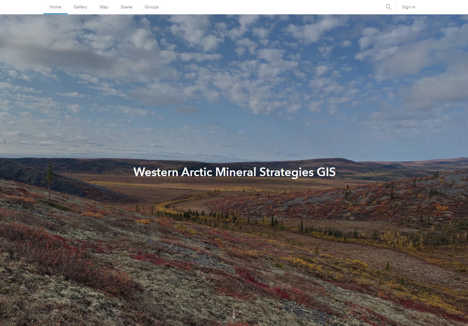 Western Artic Minerals Strategies GIS